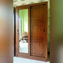 Harga Lemari Kayu Jati 2 Pintu Sliding