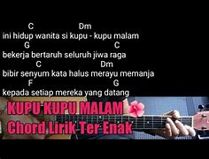 Kunci Gitar Kopi Hitam Kupu Kupu