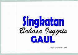 Singkatan Pg Bahasa Gaul